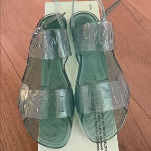 Clear Off-White sandals